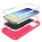 For iPhone 15 Case 3 in 1 Detachable Shockproof Anti Slip TPU + PC Phone Back Cover - White  /  Rose - 2