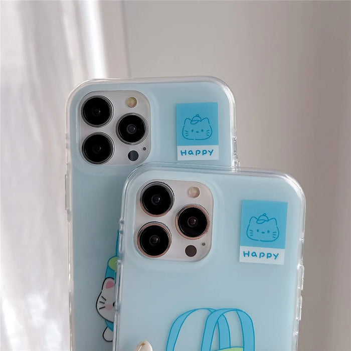 For iPhone 16 Pro Max Case Double Sided IMD Handbag Cat Acrylic + TPU Shockproof Phone Cover - 4