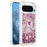 For Google Pixel 10 Pro / 10 TPU Case with Kickstand Quicksand Shockproof Cover - Rose Gold / Hearts - 3