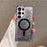 For Samsung Galaxy S25 Ultra Magnetic Case TPU + PC Quicksand Phone Cover - Black Quicksand - 2