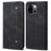 For OnePlus 13T 5G Case Jeans Cloth Texture Anti-Scratch Leather Stand Phone Cover - Black - 1