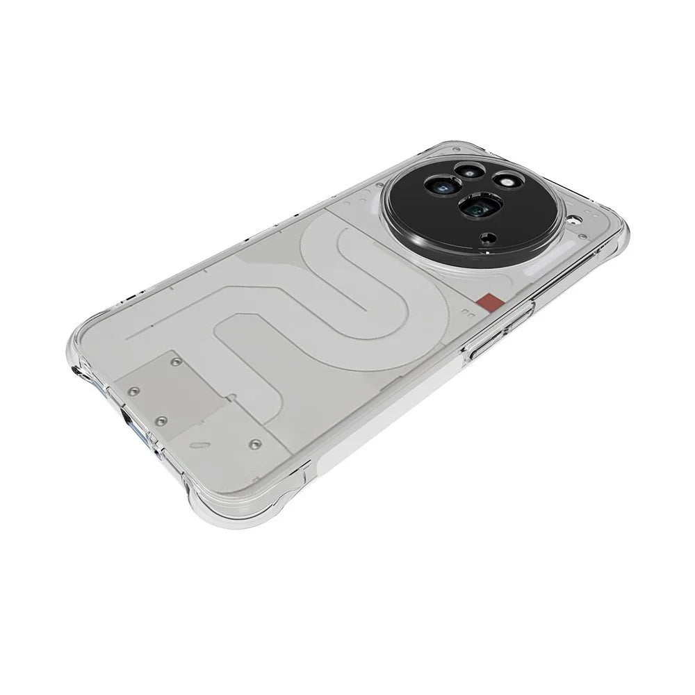 WANLONFENG For Nothing Phone (3a) Pro TPU Case  WL2 Series 2.0mm Phone Cover with 2Pcs Tempered Glass Films - Transparent - 5