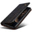 For Realme 14 5G Case Crazy Horse Texture Waxy Leather Wallet Stand Phone Cover - Black - 5