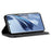 For Realme 14 5G Case Jeans Cloth Texture Anti-Scratch Leather Stand Phone Cover - Black - 3
