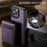 JEEHOOD For iPhone 14 Pro Leather Back Cover Compatible with MagSafe  J06 Phone Case with Card Bag RFID Blocking - Purple - 4