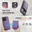 JEEHOOD For iPhone 14 Pro Leather Back Cover Compatible with MagSafe  J06 Phone Case with Card Bag RFID Blocking - Purple - 5