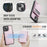 JEEHOOD For iPhone 14 Plus Leather Back Cover Compatible with MagSafe  J06 Phone Case with Card Bag RFID Blocking - Pink - 5