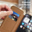 For iPhone 16 Pro Leather Case Compatible with MagSafe RFID Blocking Card Holder Phone Cover - Brown - 5