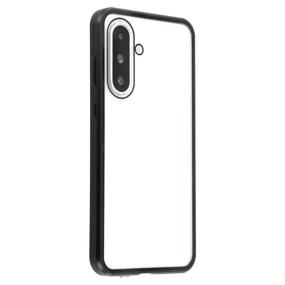For Samsung Galaxy A56 5G Full Body Case Magnetic Tempered Glass Double-Sided Phone Case - Black - 2