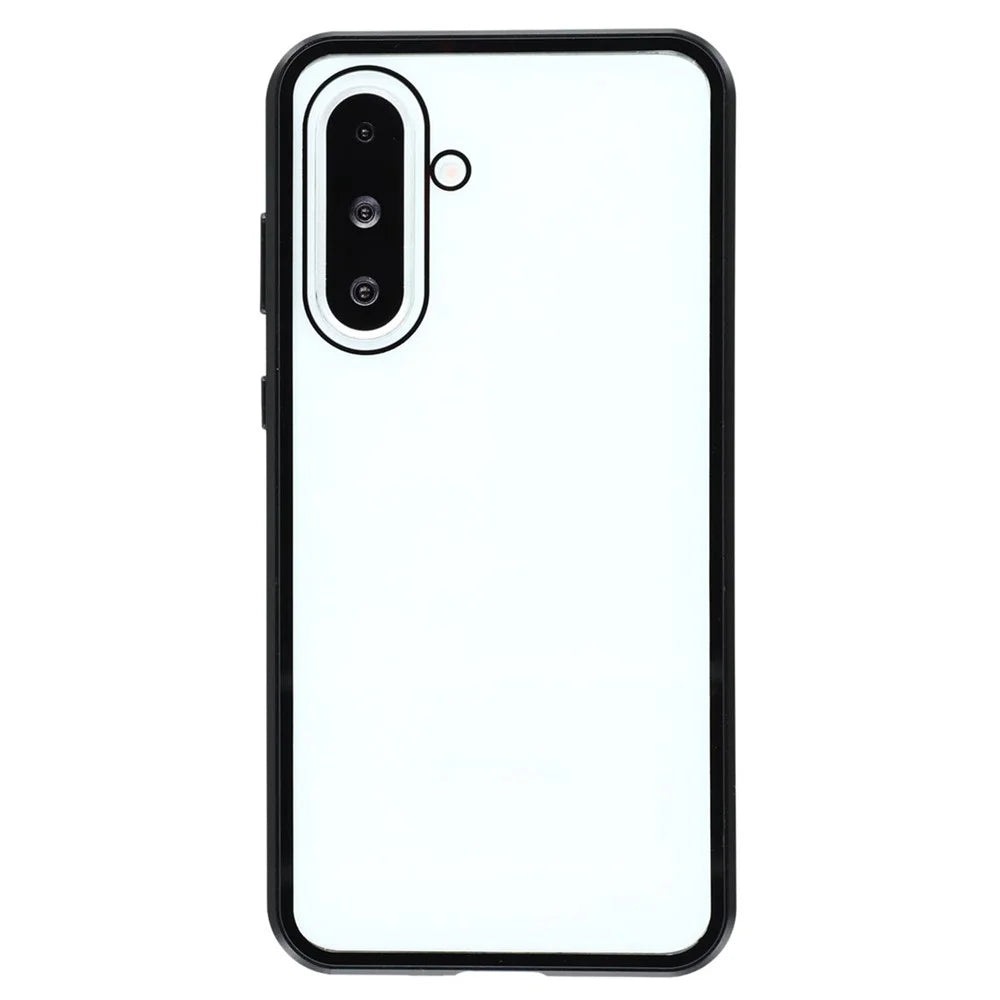 For Samsung Galaxy A56 5G Full Body Case Magnetic Tempered Glass Double-Sided Phone Case - Black - 4