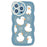 Lovely Duck Pattern Phone Cover Shell for iPhone 14 Pro, Flexible TPU Case Wavy Edge Blue Anti-scratch Protection Phone Case - 1