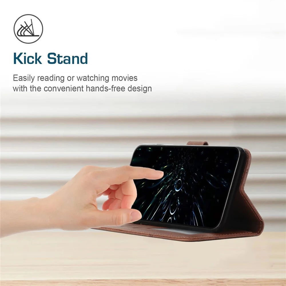 For TECNO Spark 30C 5G / Pop 9 5G Case Leather Stand Protective Phone Cover - Brown - 6