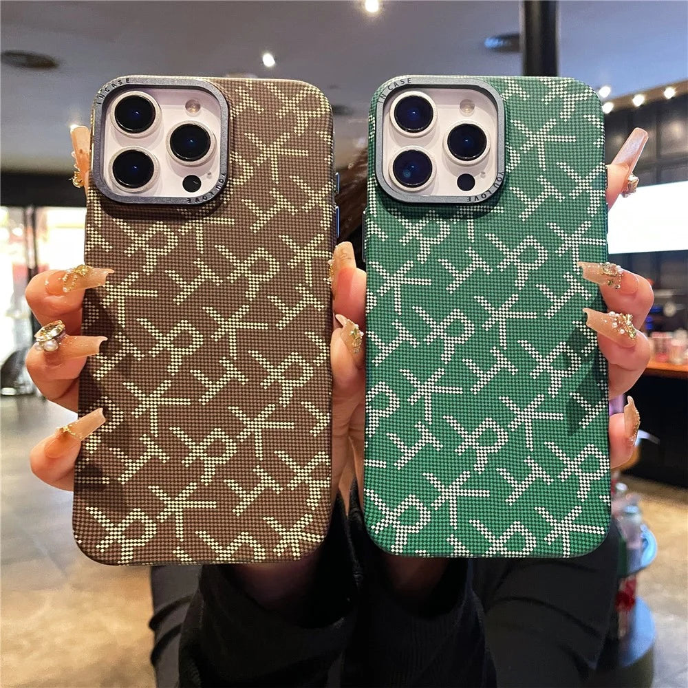 For iPhone 16 Pro Max Case Creative Pattern Hard PC Phone Back Cover - Green - 3