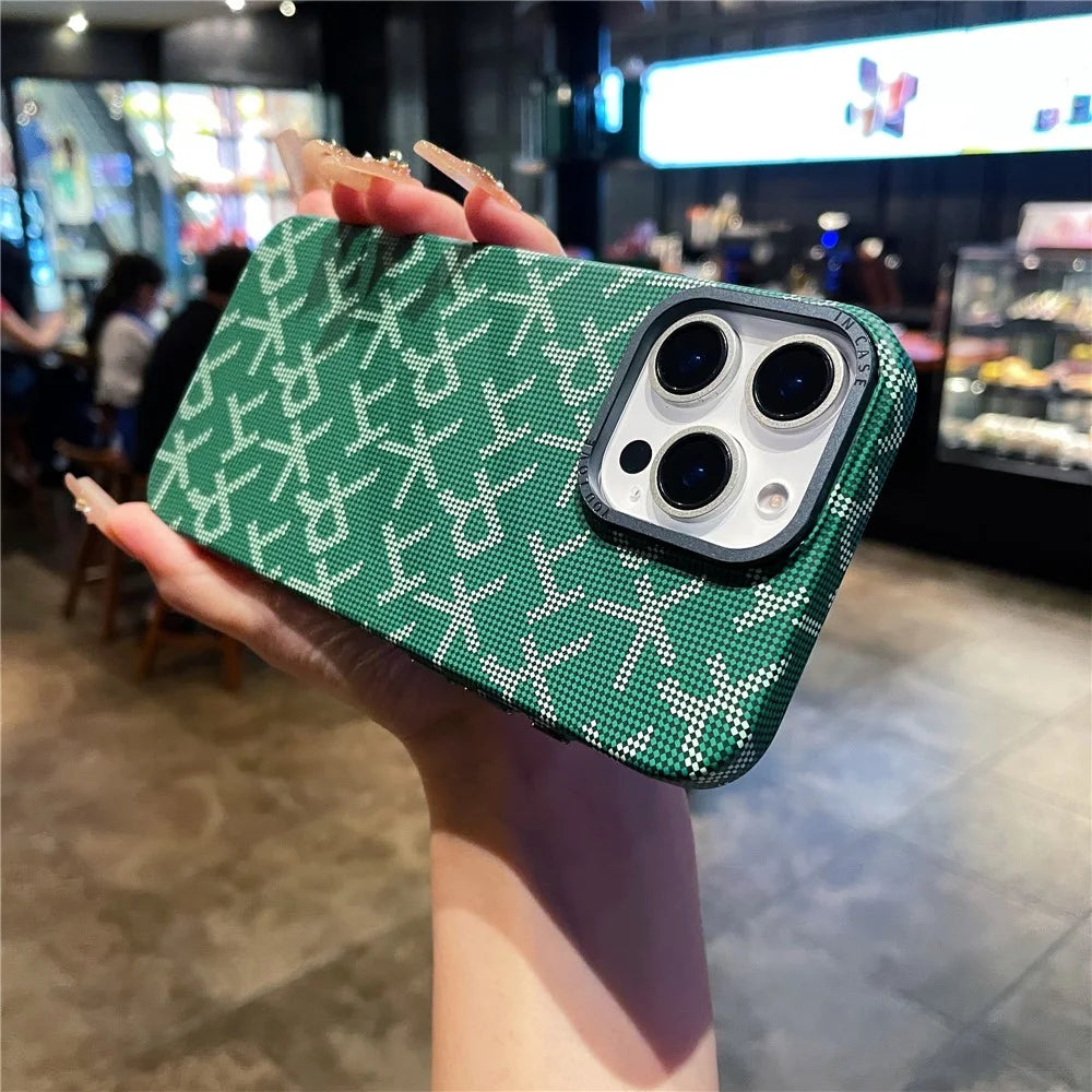 For iPhone 16 Pro Case Creative Pattern Hard PC Phone Back Cover - Green - 2