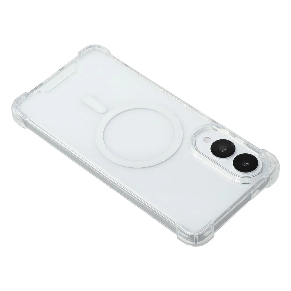For Samsung Galaxy S26 FE / S25 Edge Magnetic Case 1.5mm Shockproof Clear Phone Back Cover - 4
