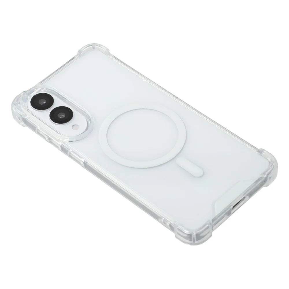 For Samsung Galaxy S26 FE / S25 Edge Magnetic Case 1.5mm Shockproof Clear Phone Back Cover - 5