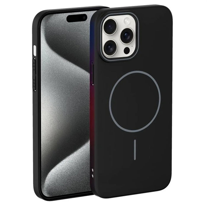 For iPhone 14 Pro Case Compatible with MagSafe Slim PC Phone Back Cover - Black - 1