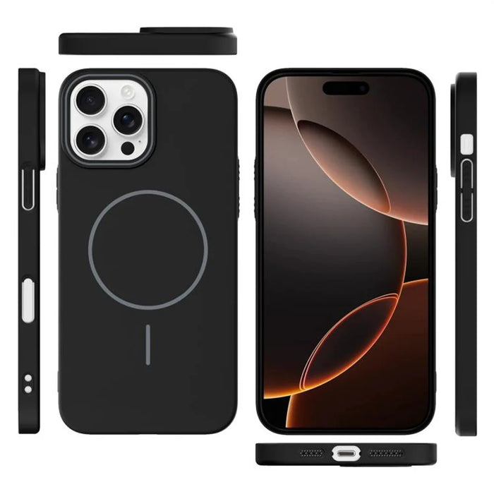 For iPhone 16 Pro Max Case Compatible with MagSafe Slim PC Phone Back Cover - Black - 2