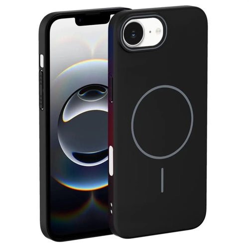 For iPhone 17e / 16e Case Compatible with MagSafe Slim PC Phone Back Cover - Black - 1