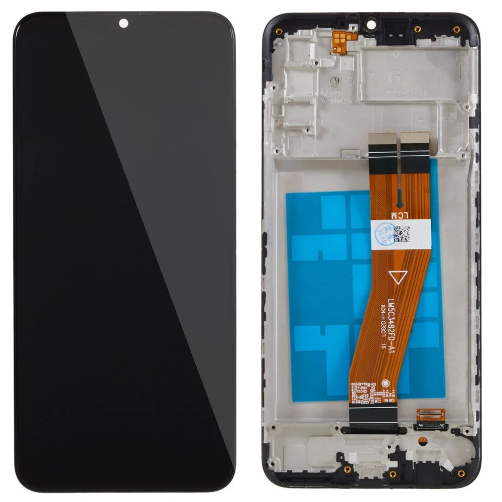 For Samsung Galaxy A02s (164.2mm) A025 Grade B LCD Screen and Digitizer Assembly + Frame Replacement Part (without Logo) - 1