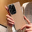 For Samsung Galaxy S25 Ultra Case Electroplating Edge Litchi Texture Leather + PC Phone Cover - Pink Coffee - 5