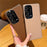 For Samsung Galaxy S25 Ultra Case Electroplating Edge Litchi Texture Leather + PC Phone Cover - Pink Coffee - 6