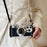 For iPhone 14 Pro Max Case Vintage Style Camera Design Phone Cover with Crossbody Strap - 6