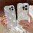 For iPhone 15 Pro Case Creative Rhombus Sequins Decor TPU Phone Cover - Rose - 4