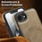 For iPhone 17e / 16e Case Compatible with MagSafe Leather Back Phone Cover - Desert Gold - 6