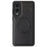 For Samsung Galaxy S25 Edge Magnetic Case Leather Back Phone Cover - Black - 2