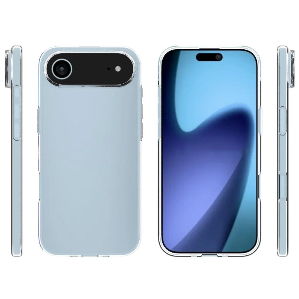 For iPhone Air Case Watermark Resistant TPU Clear Phone Back Cover - 5
