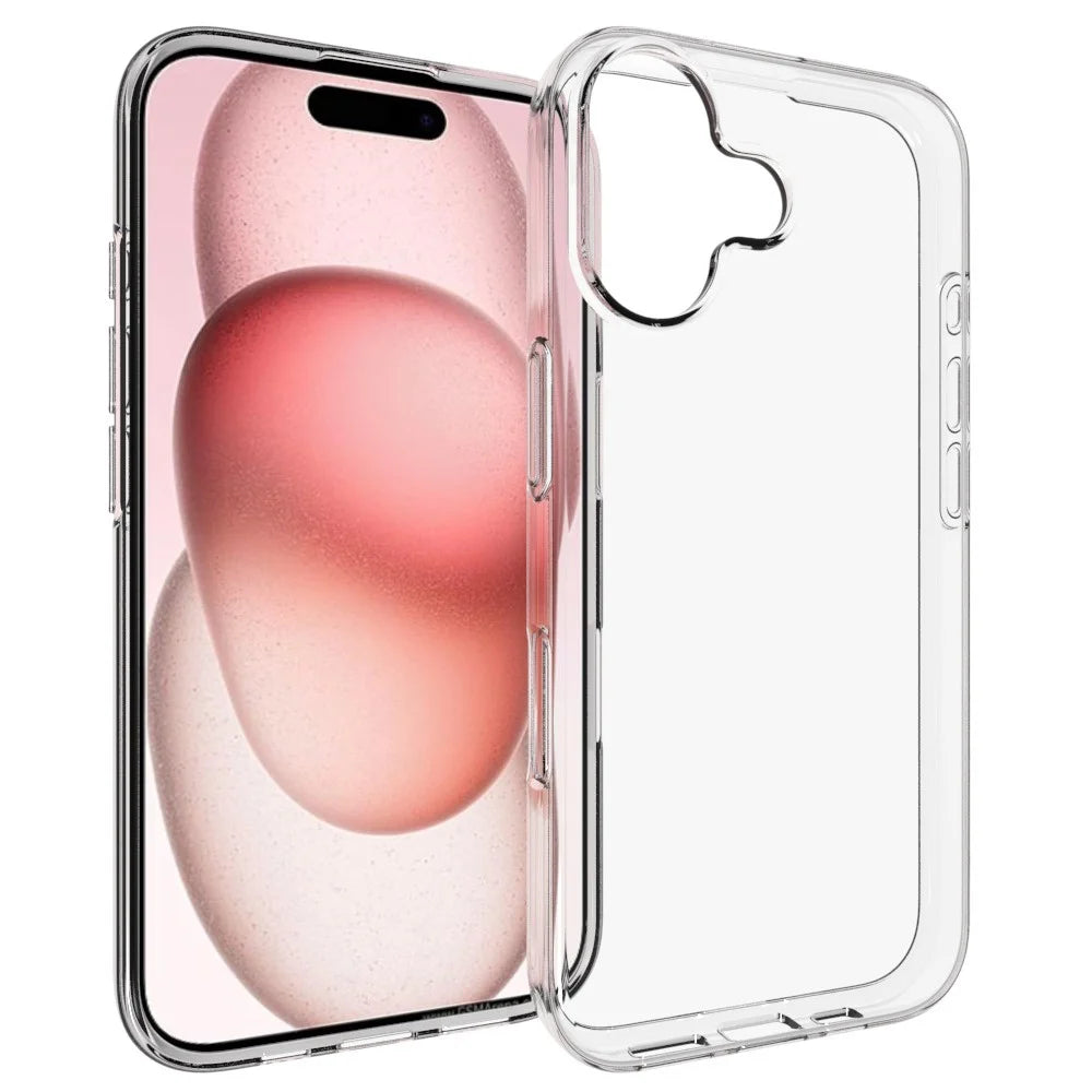For iPhone 17 Case Watermark Resistant TPU Clear Phone Back Cover - 1