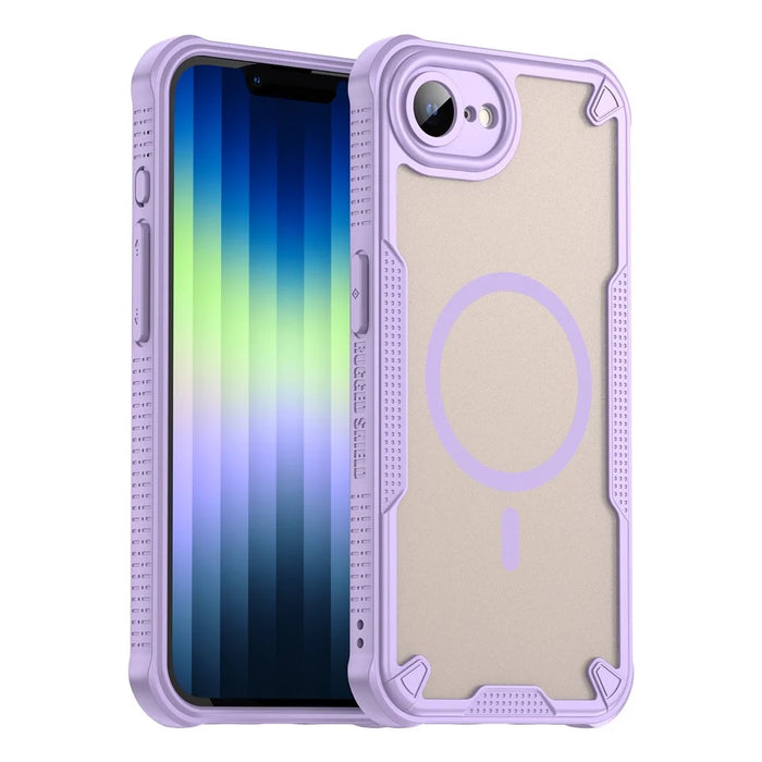 For iPhone 17e / 16e Magnetic Case Compatible with MagSafe TPU + PC Phone Back Cover - Purple - 1