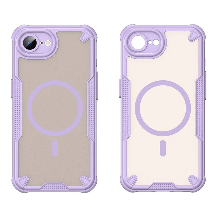 For iPhone 17e / 16e Magnetic Case Compatible with MagSafe TPU + PC Phone Back Cover - Purple - 2