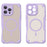 For iPhone 16 Pro Magnetic Case Compatible with MagSafe TPU + PC Phone Back Cover - Purple - 2