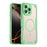 For iPhone 16 Pro Max Magnetic Case Compatible with MagSafe TPU + PC Phone Back Cover - Green - 1