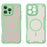 For iPhone 16 Pro Max Magnetic Case Compatible with MagSafe TPU + PC Phone Back Cover - Green - 2