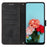 For TECNO Spark 30C 5G / Pop 9 5G Case Imprinted Lines Leather Phone Cover with Stand - Black - 2