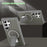 For Samsung Galaxy S23 Ultra Magnetic Case PC + TPU Phone Cover with Kickstand - Titanium Grey - 2