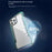DEFENSE For iPhone 12 Pro Max 6.7 inch Anti-bacteria PC+TPU+Aluminum Alloy Clear Phone Case Drop-proof Back Cover - Red - 4