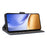 For Realme 14T 5G / 14 5G Case Wallet RFID Blocking PU Leather Cover Stand with Strap - Blue - 3