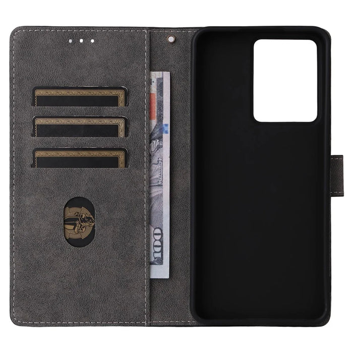 For Realme 14T 5G / 14 5G Case Wallet RFID Blocking PU Leather Cover Stand with Strap - Blue - 5
