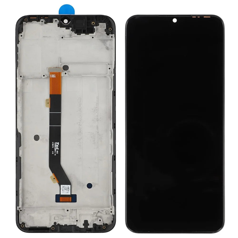 For TECNO Spark 8T (2021) KG6p Grade C LCD Screen and Digitizer Assembly + Frame (Without Logo) - 1