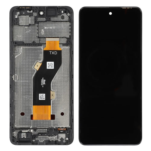 For TECNO Spark 20C BG7 Grade C LCD Screen and Digitizer Assembly + Frame (Without Logo) - 1
