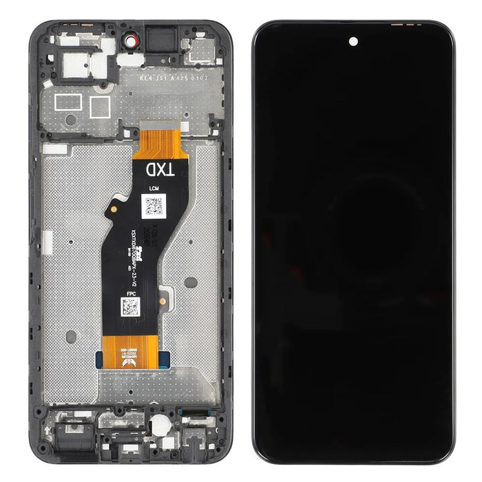 For TECNO Spark Go 1 KL4 Grade C LCD Screen and Digitizer Assembly + Frame (Without Logo) - 1