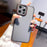 For iPhone 16 Pro Max Case Red Lens Ring Shockproof TPU + PC Translucent Phone Cover - 3