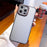 For iPhone 16 Pro Max Case Red Lens Ring Shockproof TPU + PC Translucent Phone Cover - 5