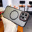 For iPhone 15 Pro Max Case Compatible with MagSafe Red Lens Ring Shockproof TPU + PC Translucent Phone Cover - 7