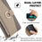 For vivo V50 5G Case Mirror Wallet Leather Phone Cover with Chain Shoulder Strap - Grey - 5