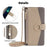 For vivo V50 5G Case Mirror Wallet Leather Phone Cover with Chain Shoulder Strap - Grey - 7